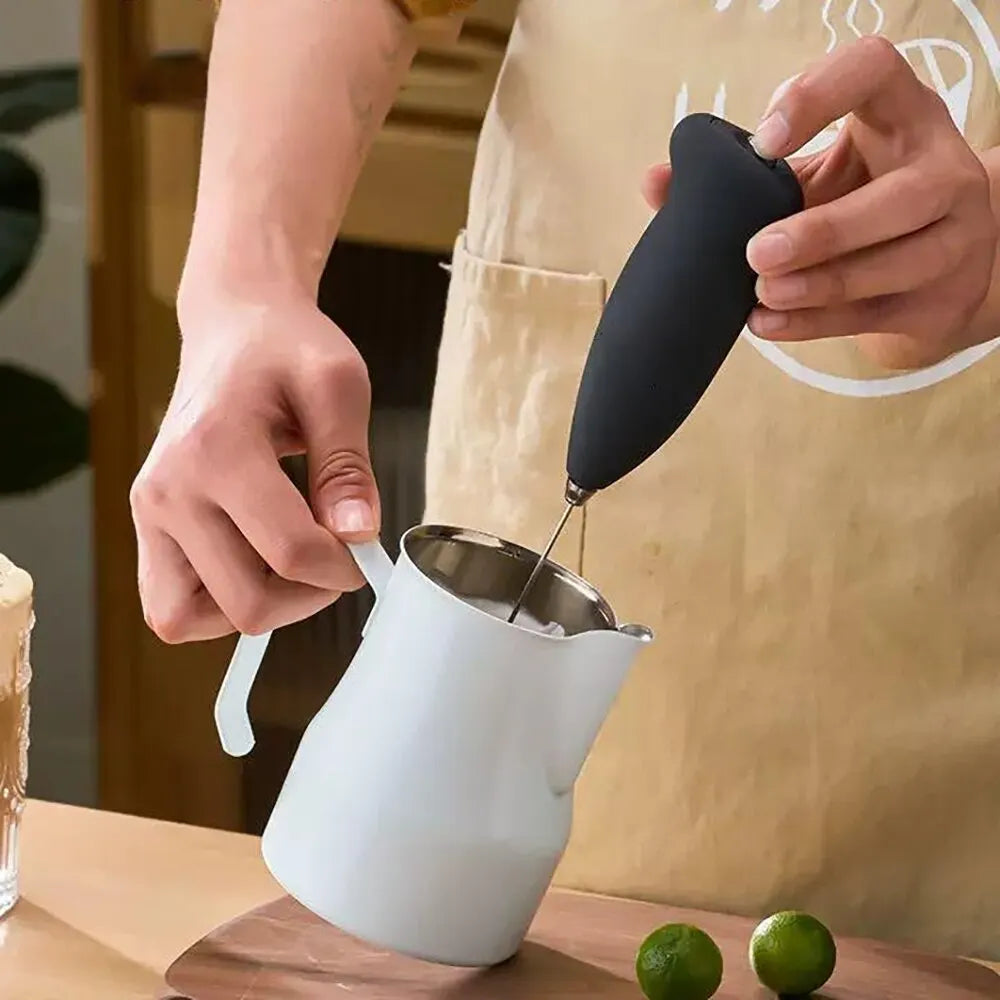 Electric Milk Frother Handheld Mixer