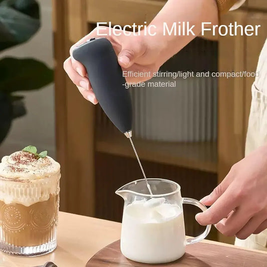 Electric Milk Frother Handheld Mixer